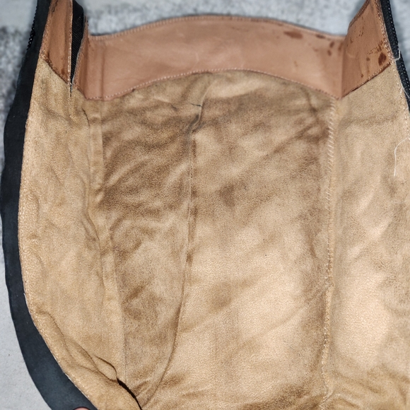 Black Quilted Leather Knee-High Boots - Picture 6 of 8